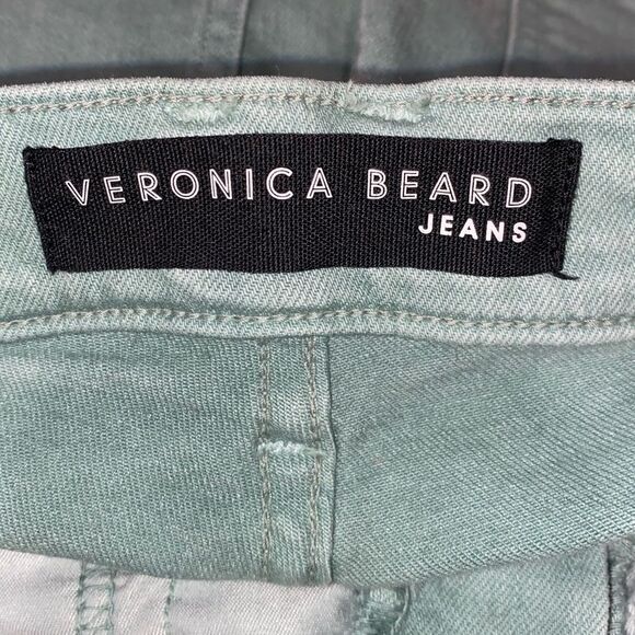 VERONICA BEARD Ryleigh High-Rise Straight Jeans in Teal - Picture 6 of 8